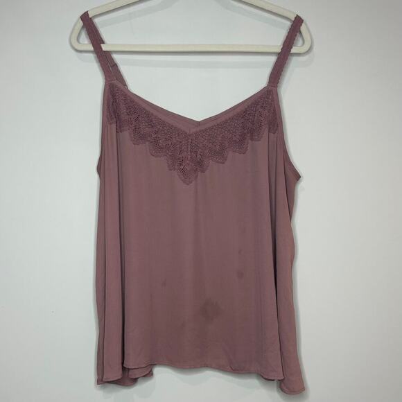 torrid Tops - Torrid Lace Detail Tank Top Camisole Size 4
